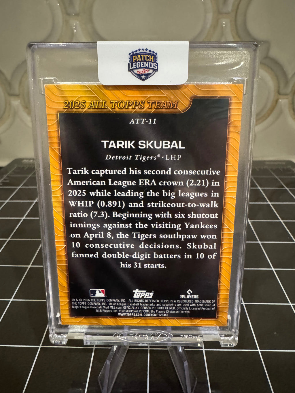 Tarik Skubal 1/1 Card