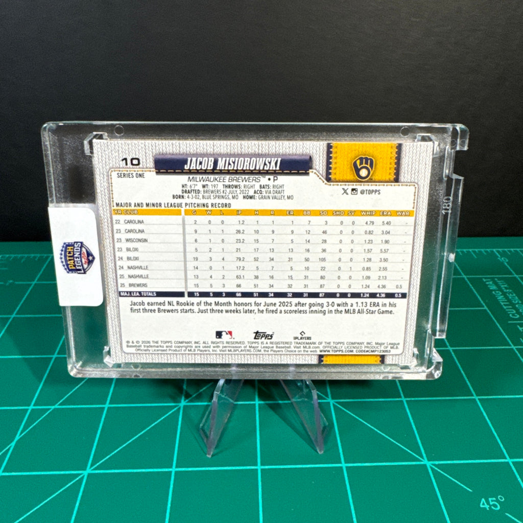 Jacob Misiorowski 1/1 Card