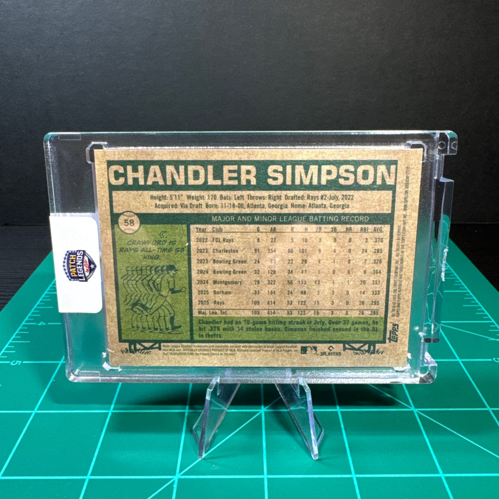 Chandler Simpson 1/1 Card