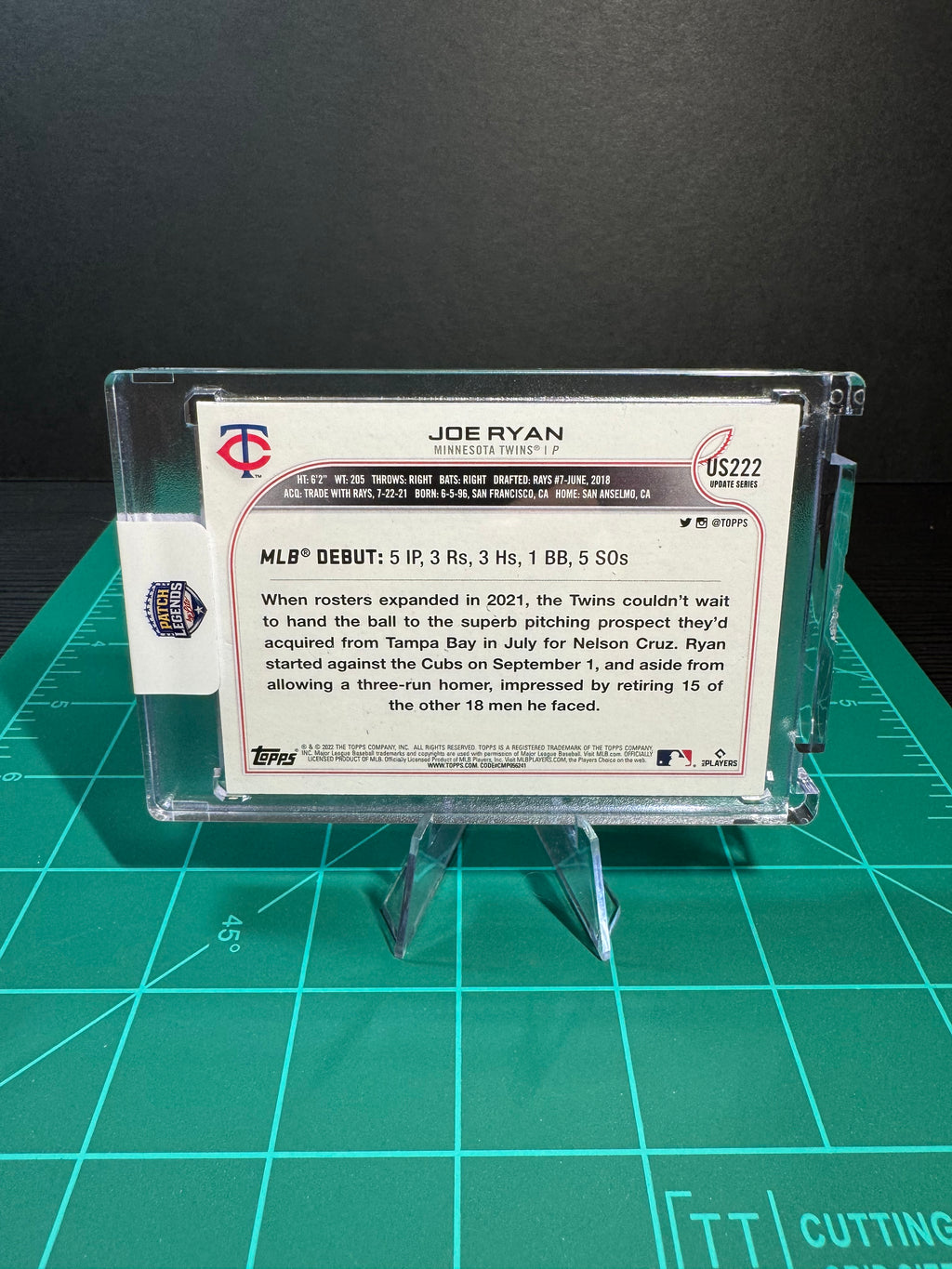 Joe Ryan 1/1 Card