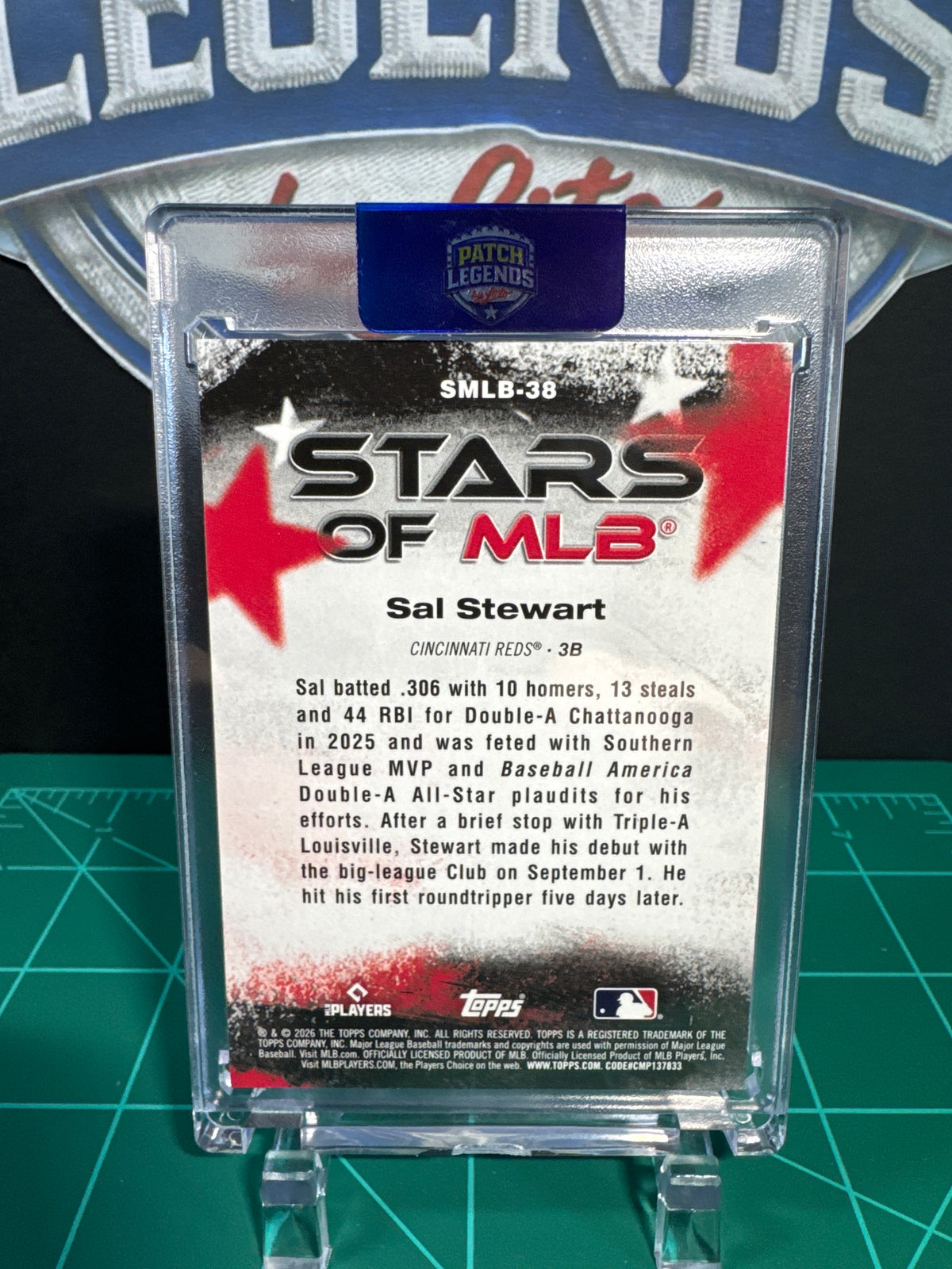 Sal Stewart 1/1 Patch Card